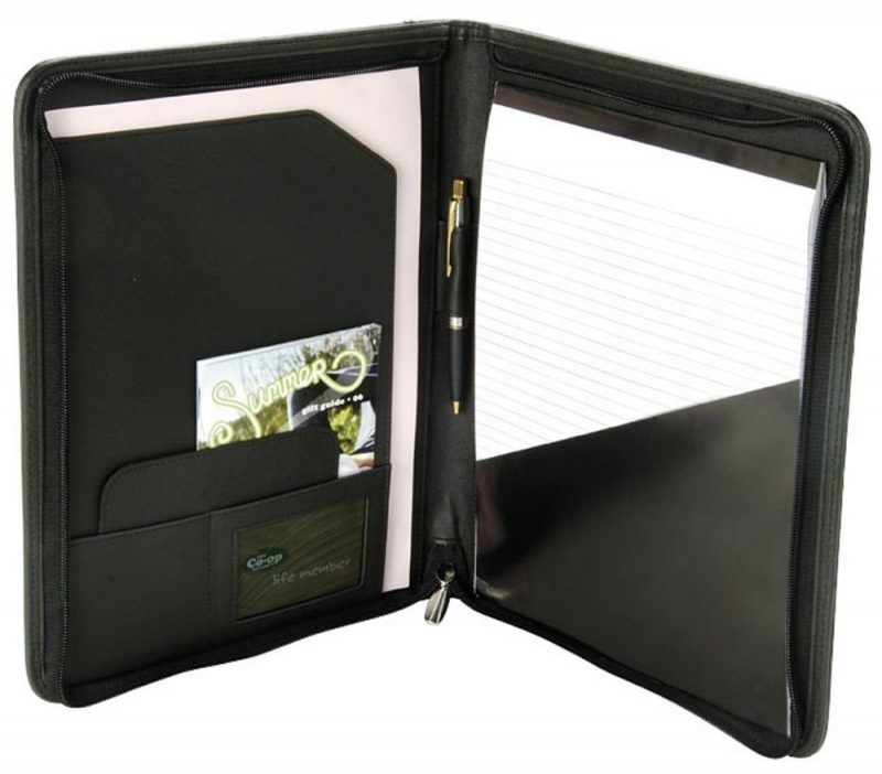 Leather A4 Compendium - Southern Monograms