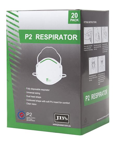 JB's P2 RESPIRATOR (20PC)