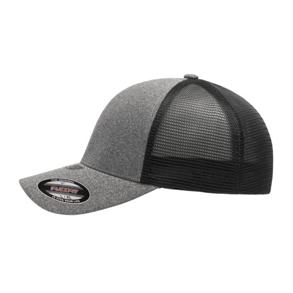 Flexfit Unipanel Trucker Mesh Cap - Heather Grey