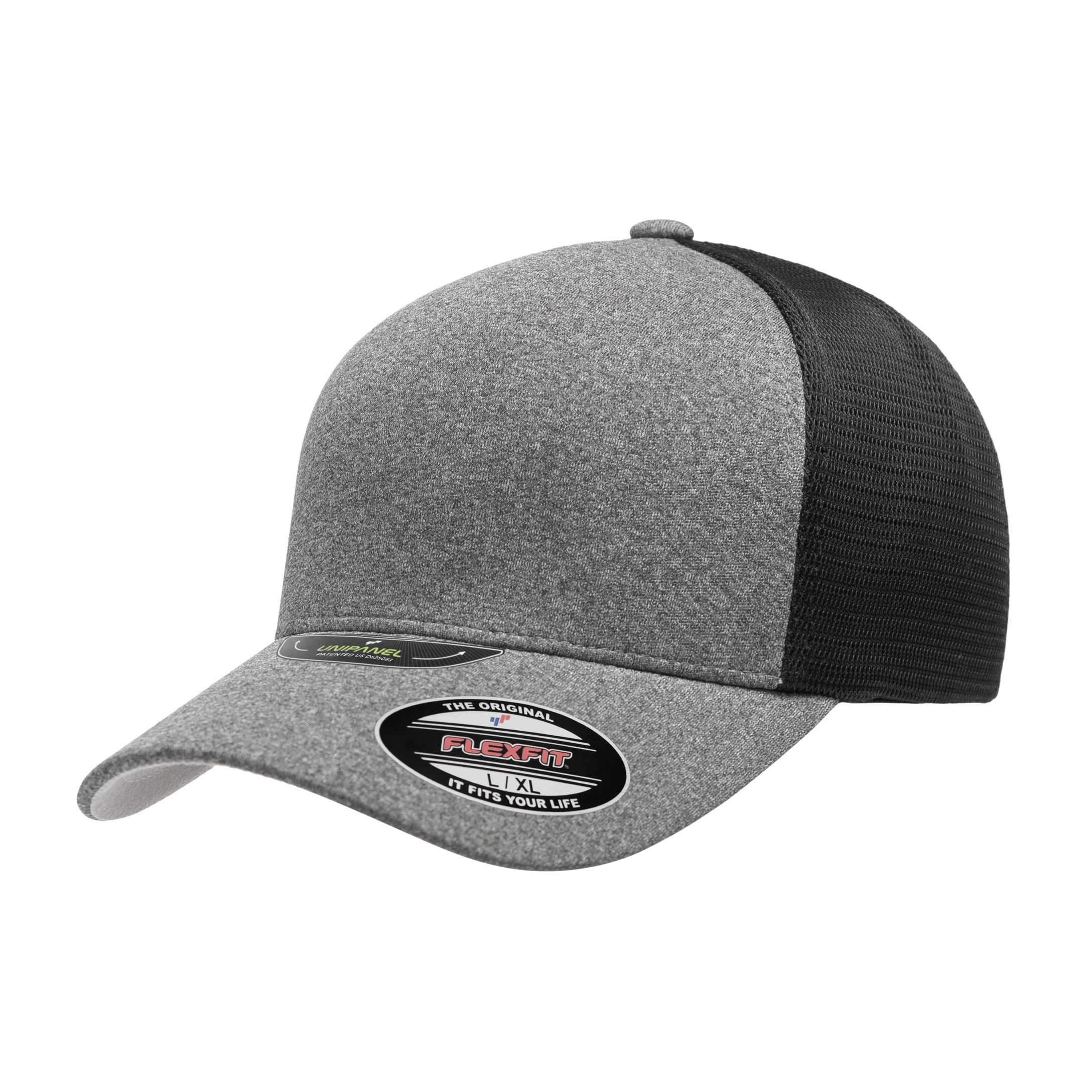 Flexfit Unipanel Trucker Mesh Cap - Heather Grey