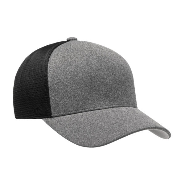 Flexfit Unipanel Trucker Mesh Cap - Heather Grey