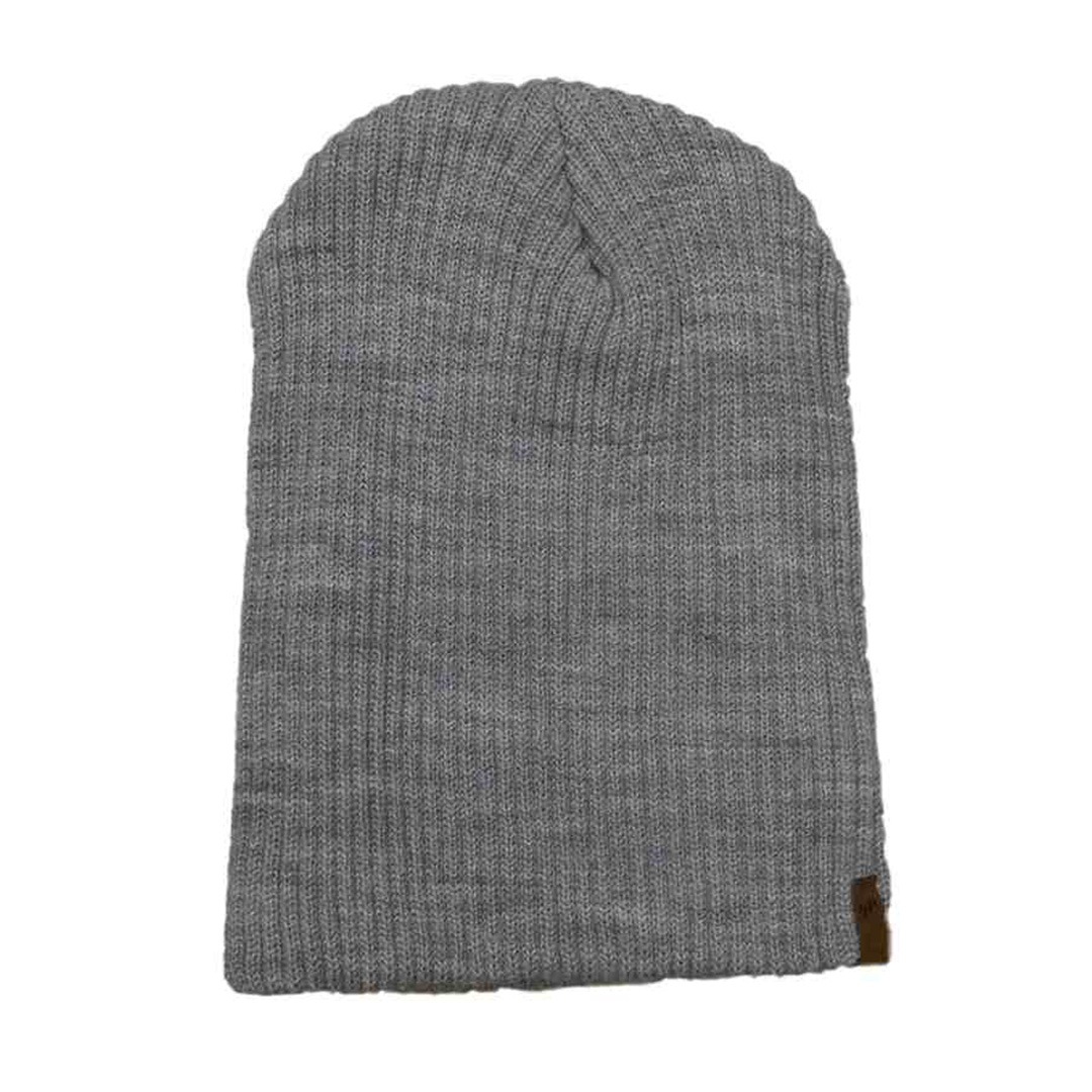 Rib Beanie - Light Grey