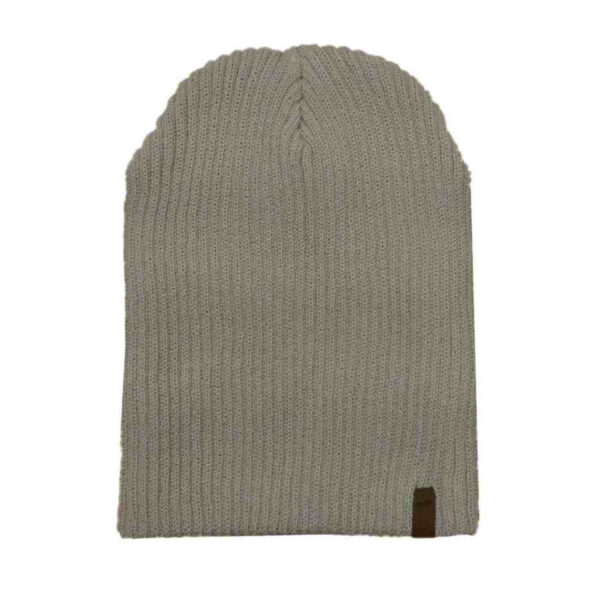 Rib Beanie - Cement