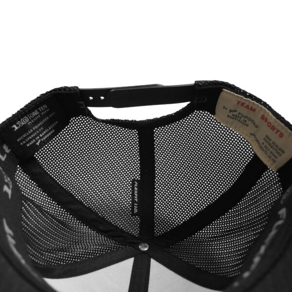 Recycled Mesh Trucker Cap - Black/Black