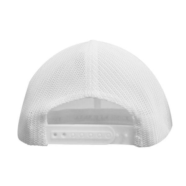 Recycled Mesh Trucker Cap - White/White