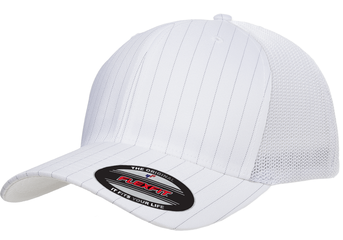 Trucker - Pinstripe - White/Black