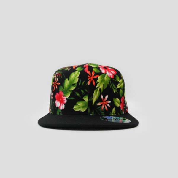 Crown Floral - Coral/Black