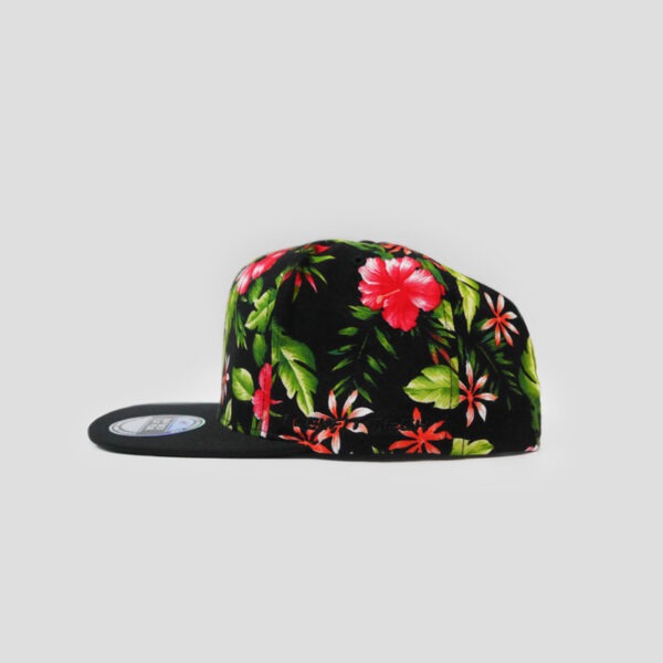 Crown Floral - Coral/Black