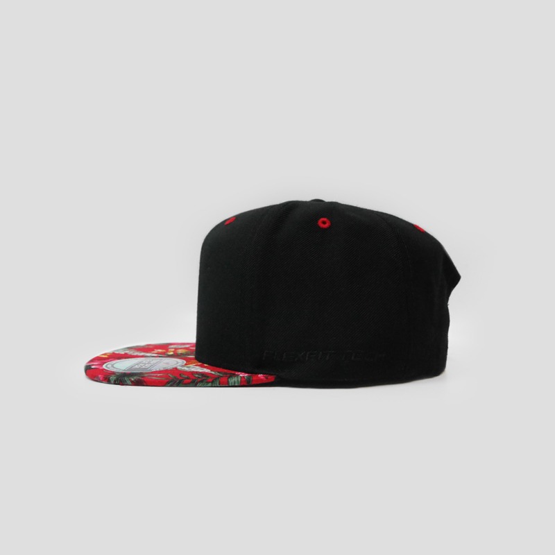 Floral Peak - Black/Red