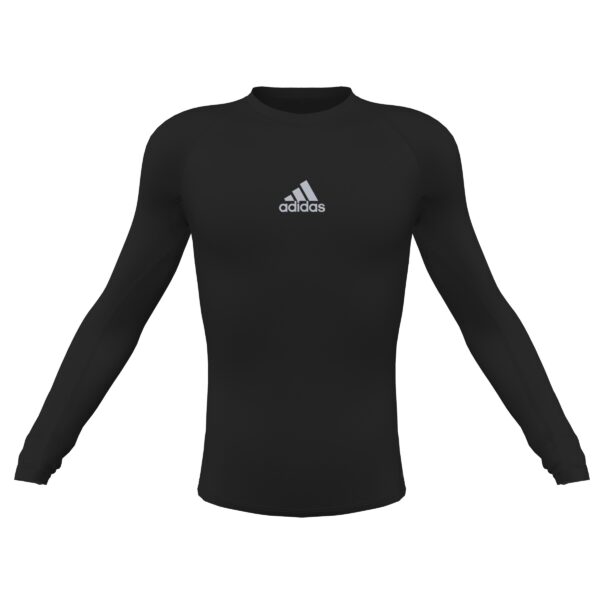 Youth Techfit Longsleeve Compression Top - Black