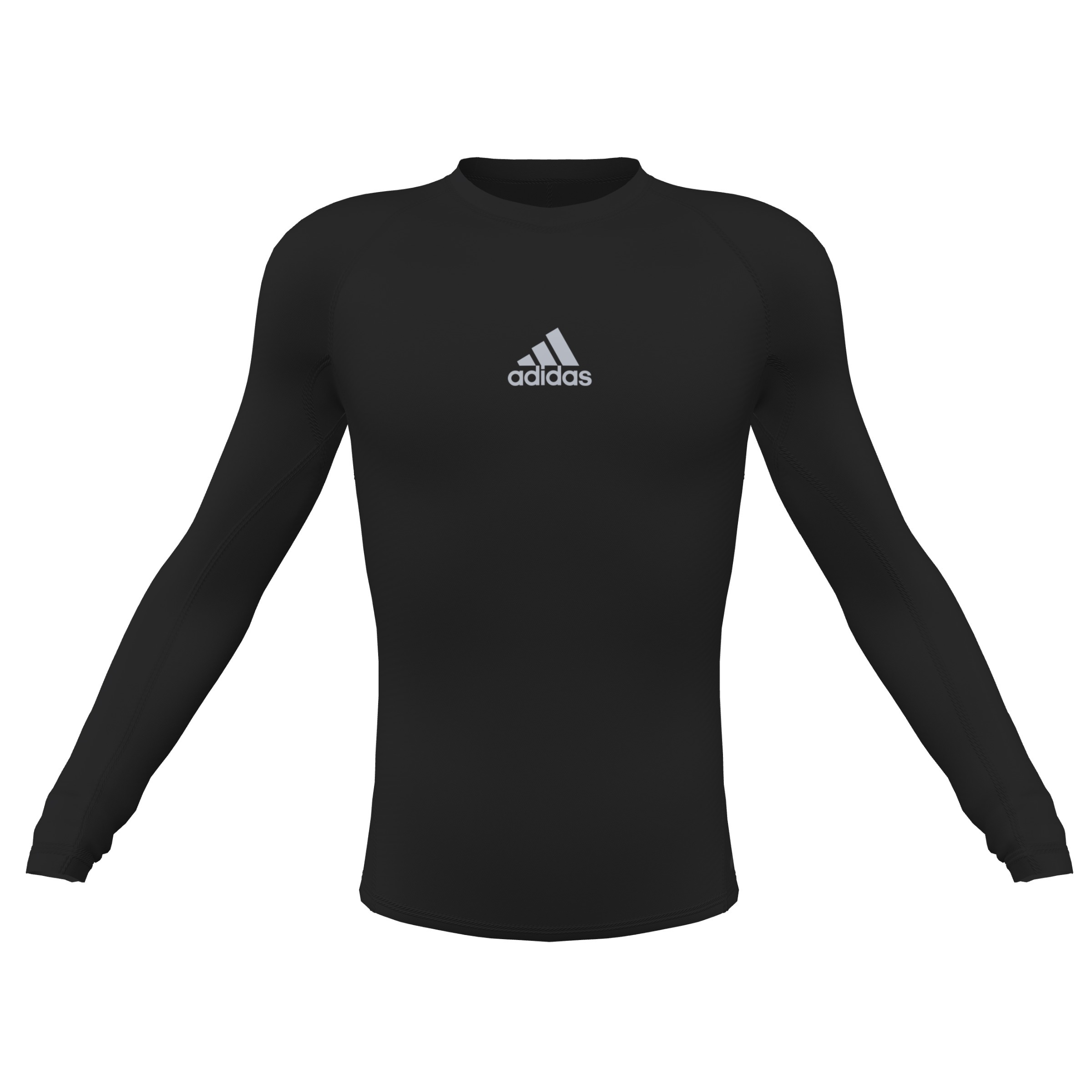 Youth Techfit Longsleeve Compression Top - Black