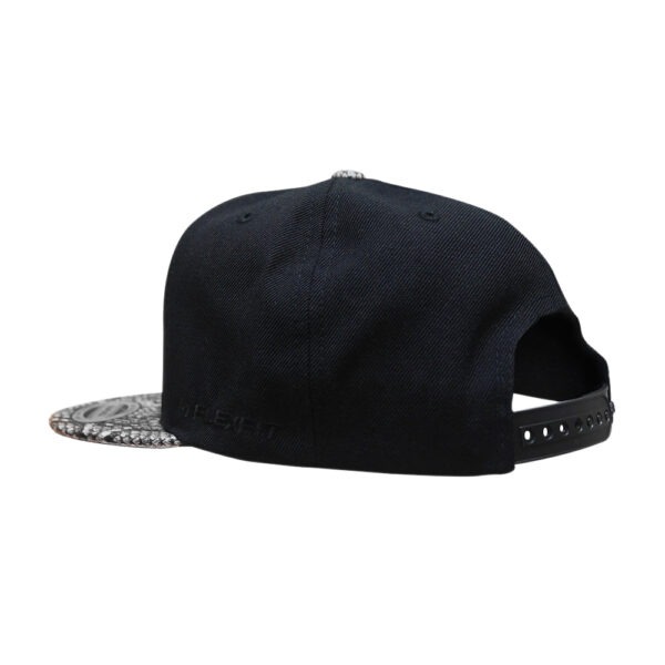 Black Snakeskin Flatpeak