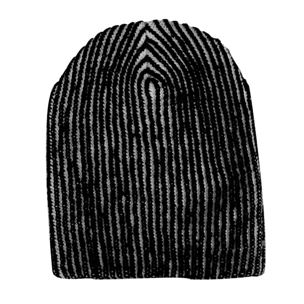 2 Tone Beanie - Black/White