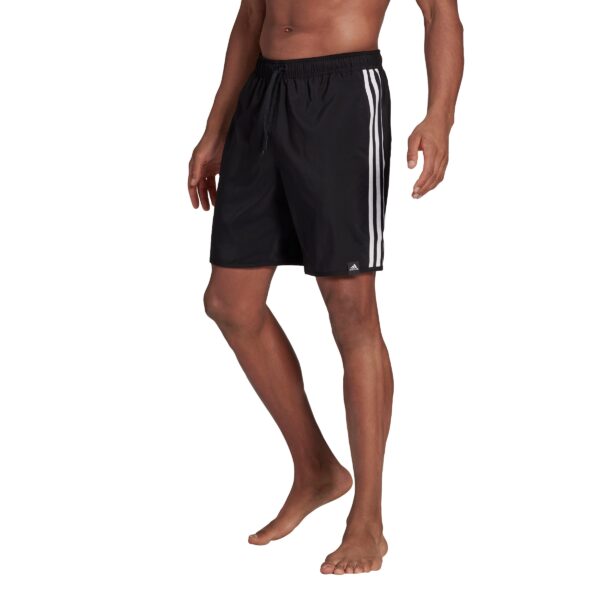 3-Stripes Swim Shorts - Black / White