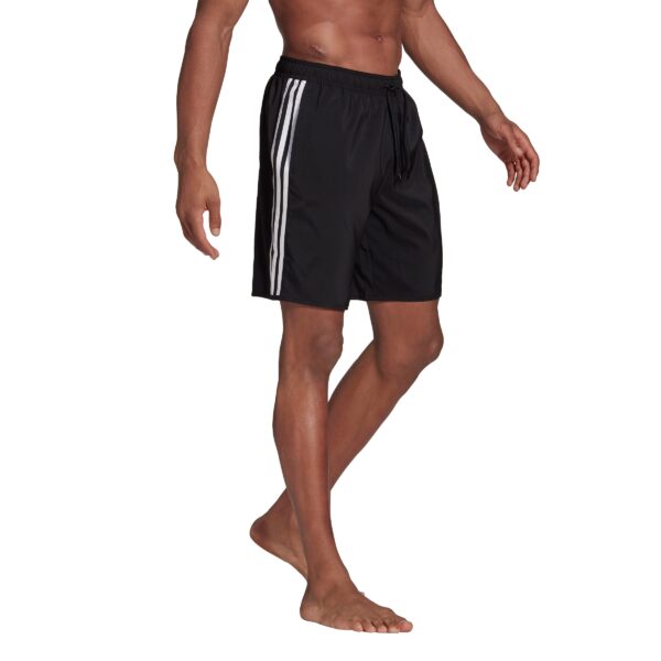 3-Stripes Swim Shorts - Black / White