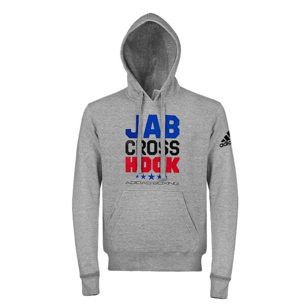 Jab Cross Hook Hoody - Heather Grey/Black