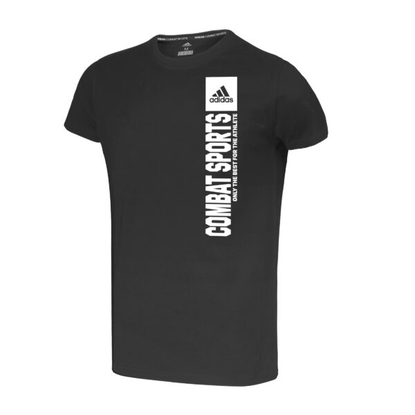 Combat Sports Vertical Tee - Black/White