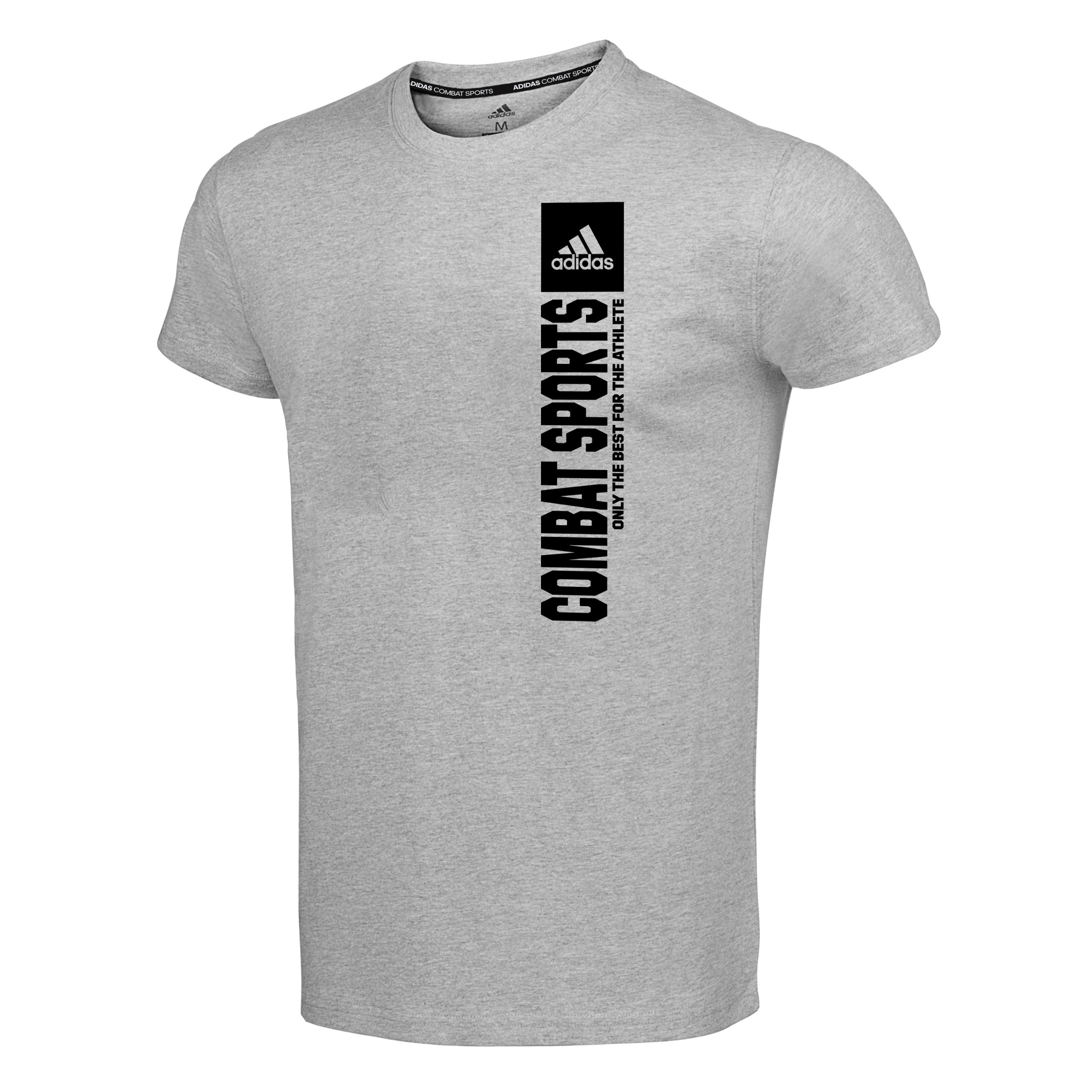 Combat Sports Vertical Tee - Heather Grey/Black