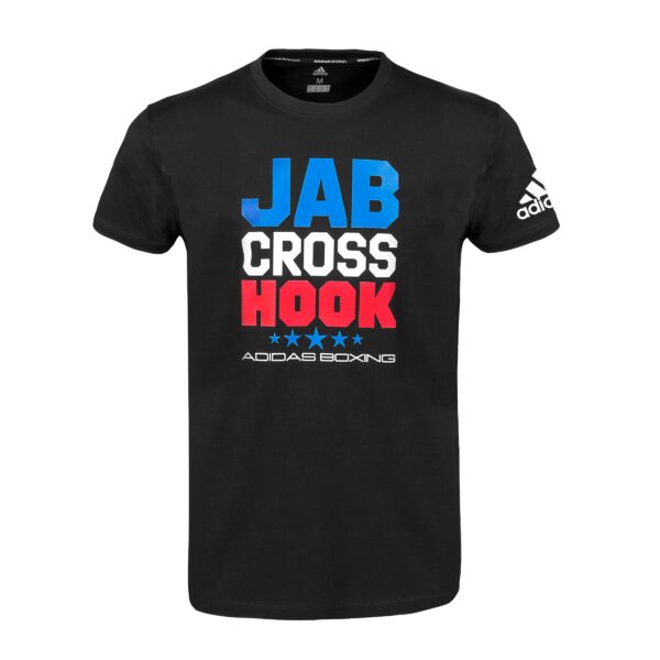 Jab Cross Hook Tee - Black/White