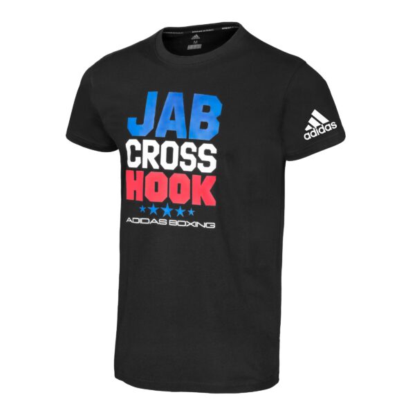 Jab Cross Hook Tee - Black/White