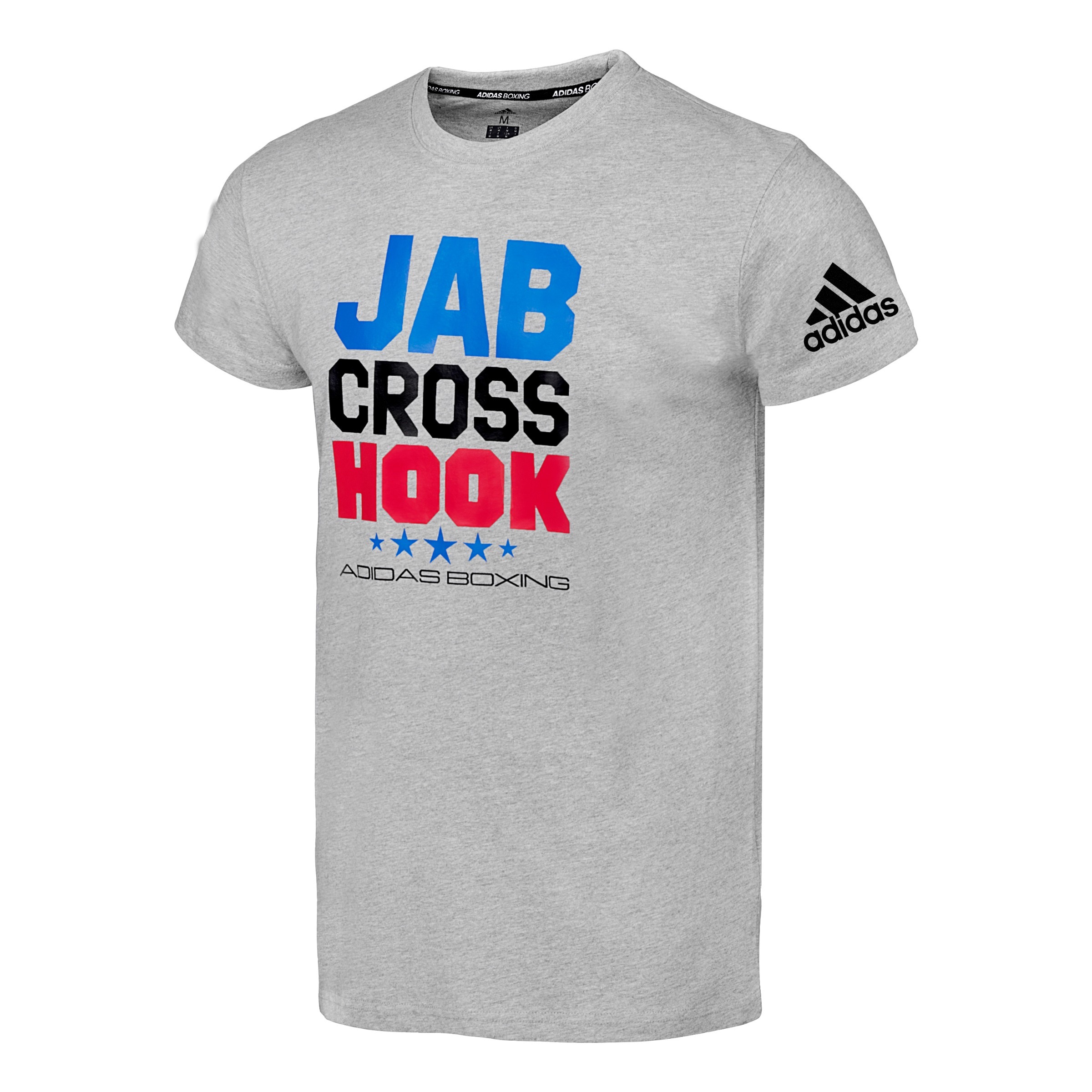 Jab Cross Hook Tee - Heather Grey/Black