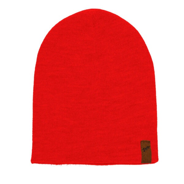 Rib Beanie - Red