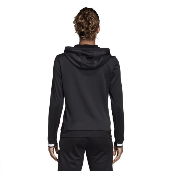 Team Womens Hoodie - Black/White