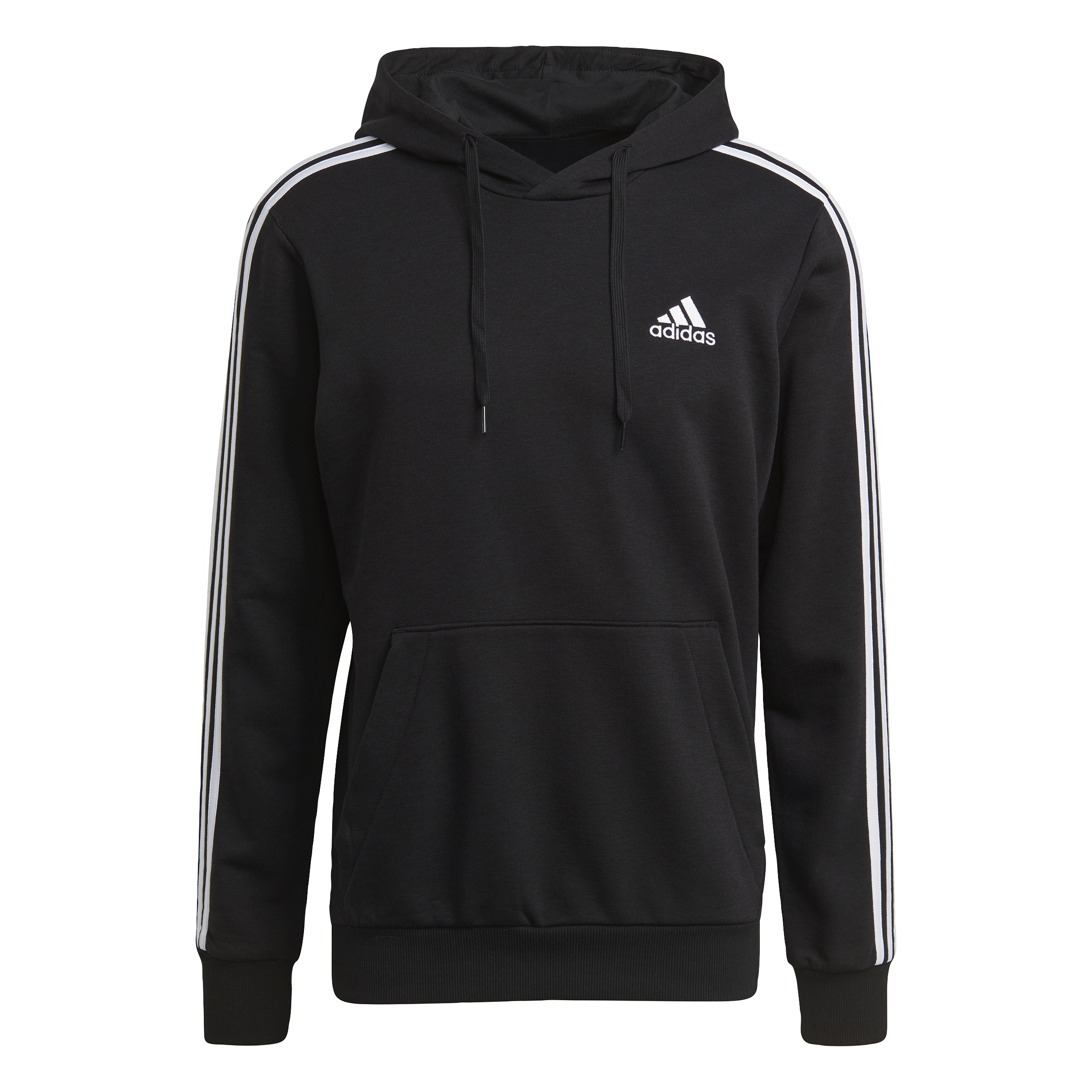 Essentials 3-Stripes Hoodie - Black