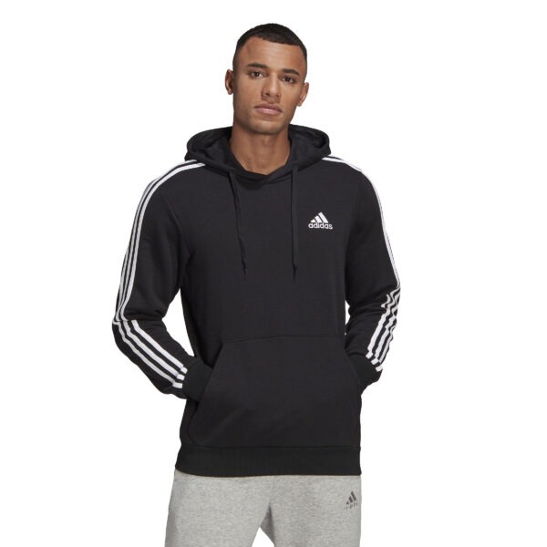 Essentials 3-Stripes Hoodie - Black