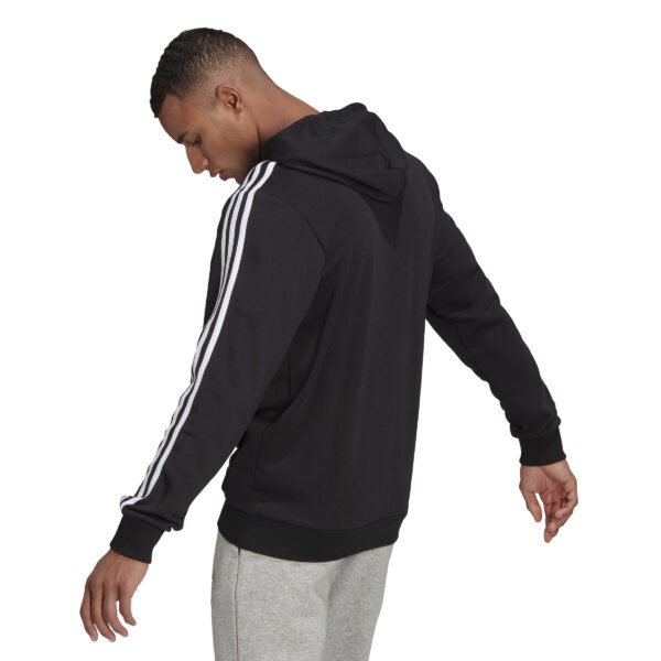 Essentials 3-Stripes Hoodie - Black