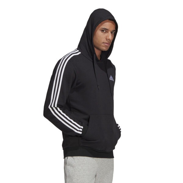 Essentials 3-Stripes Hoodie - Black