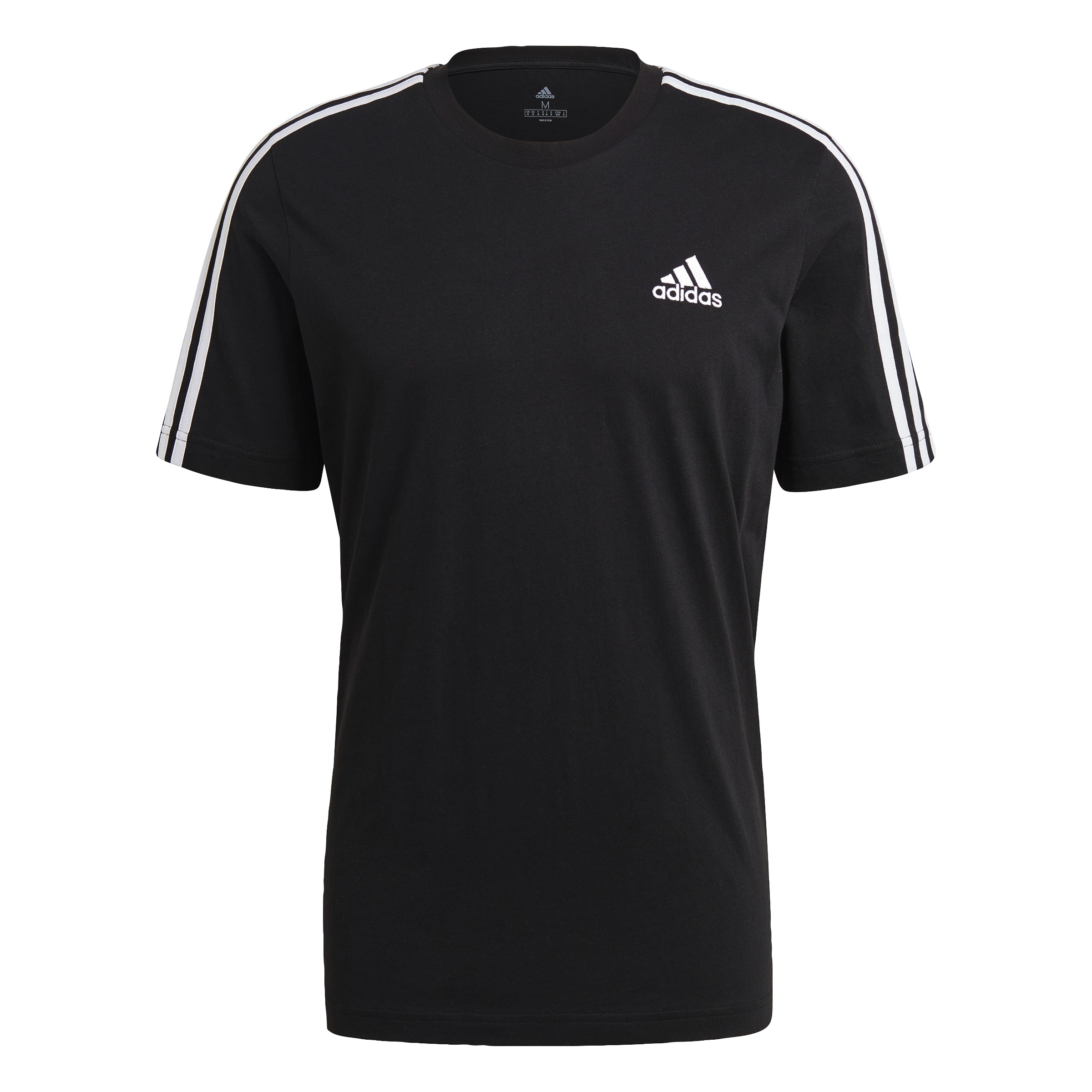 Essentials 3-Stripes Tee - Black