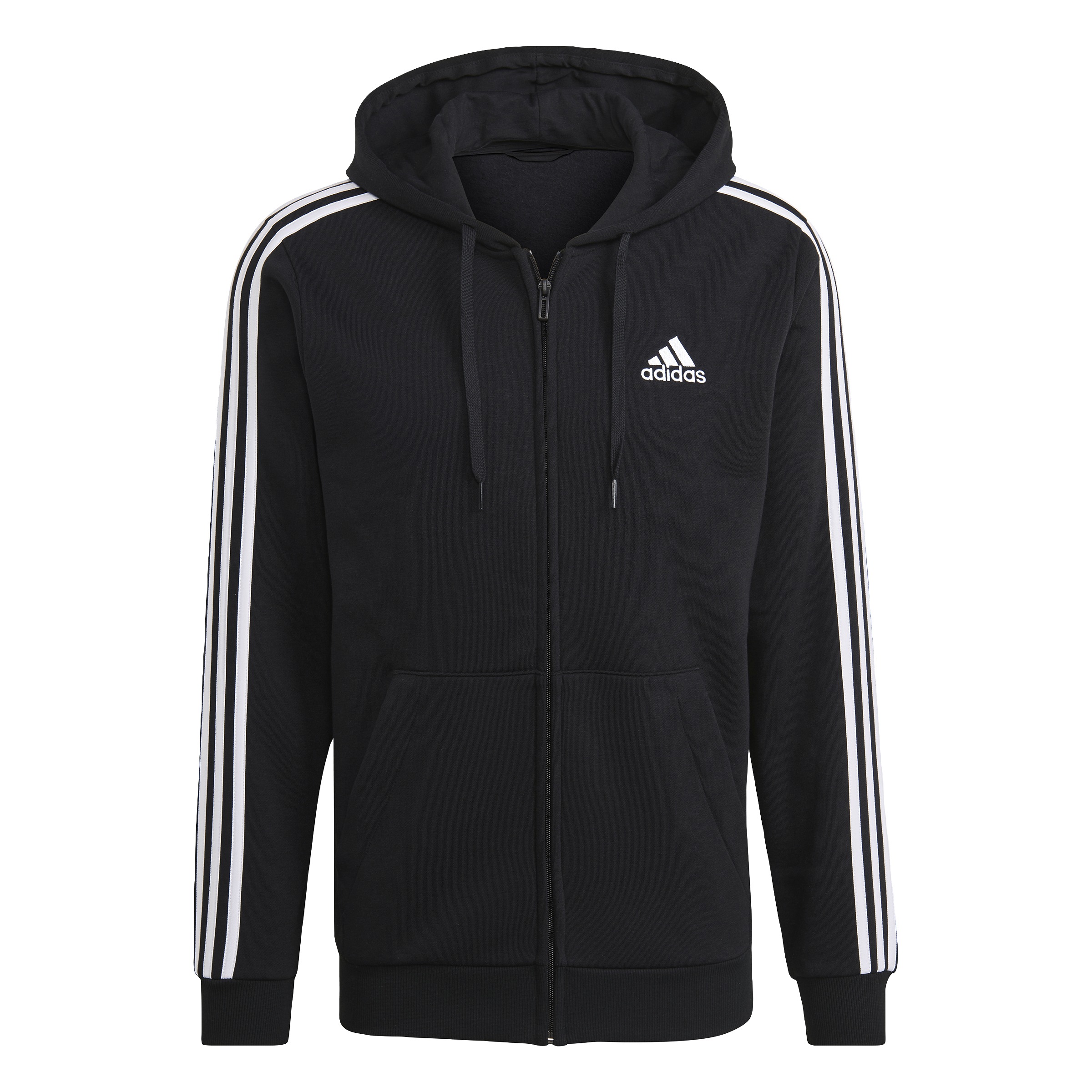 Essentials Fleece 3-Stripes Full-Zip Hoodie