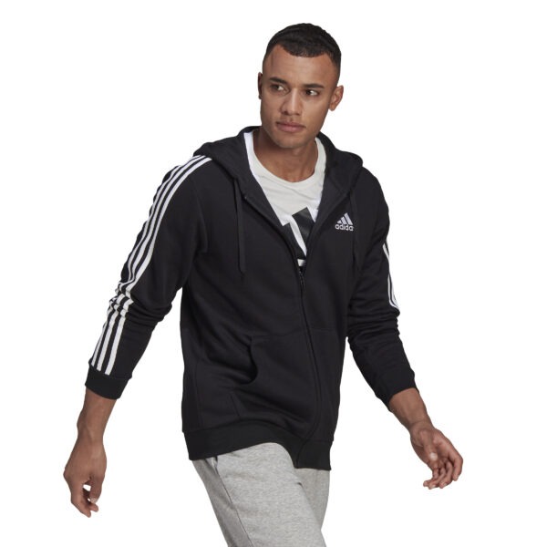 Essentials Fleece 3-Stripes Full-Zip Hoodie