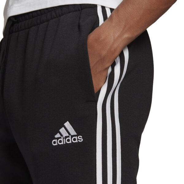 Essentials Fleece Tapered Cuff 3-Stripes Pants