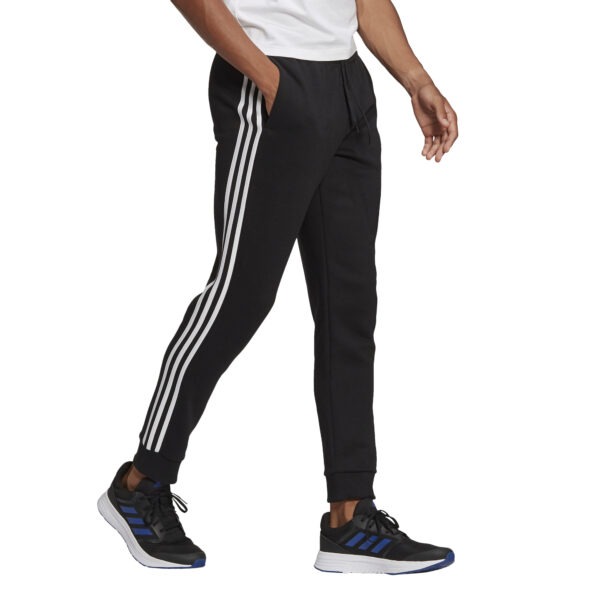 Essentials Fleece Tapered Cuff 3-Stripes Pants