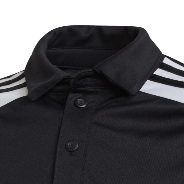 Youth Squadra Polo Shirt - Black/White