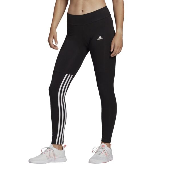 Essentials Cut 3-Stripes Leggings - Black