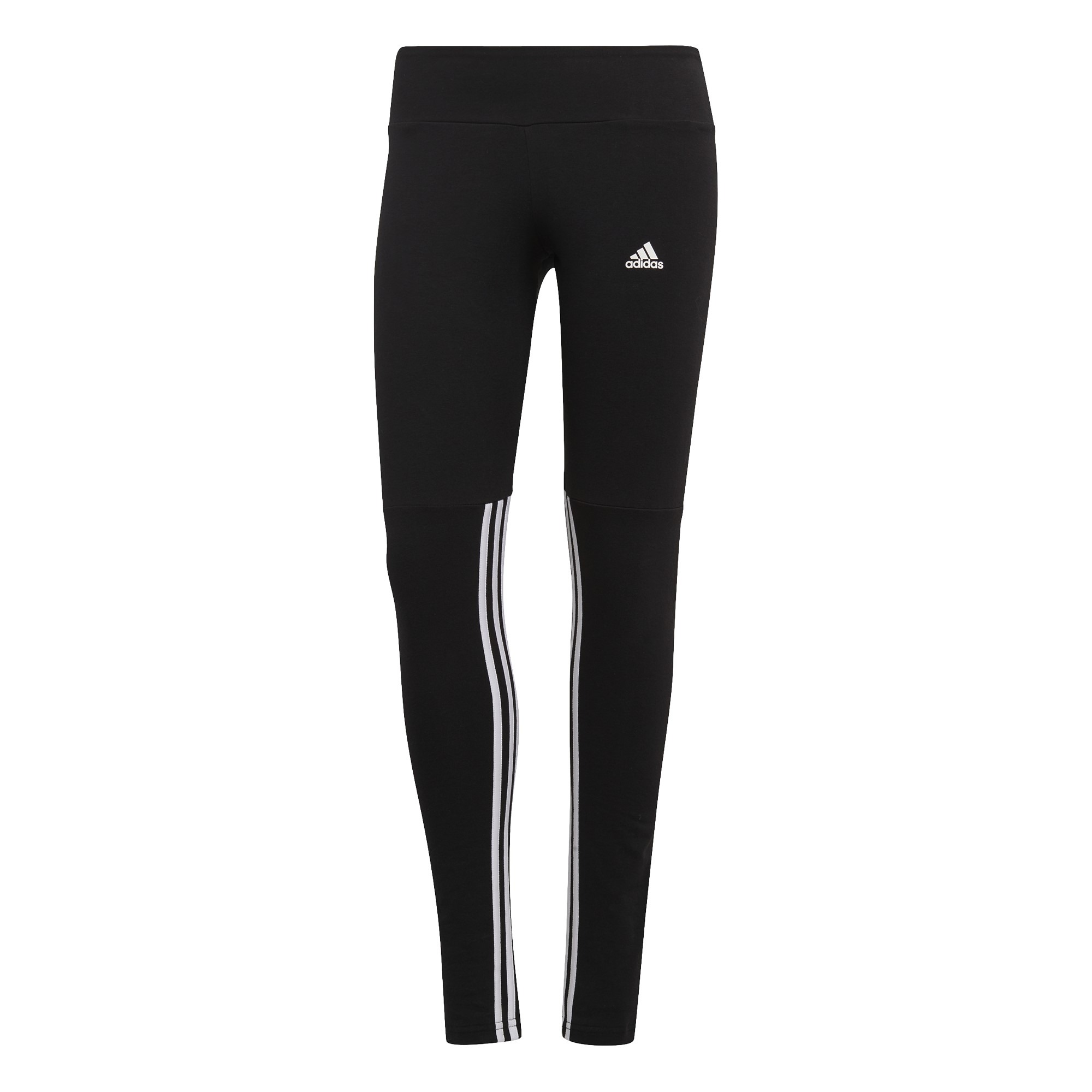 Essentials Cut 3-Stripes Leggings - Black