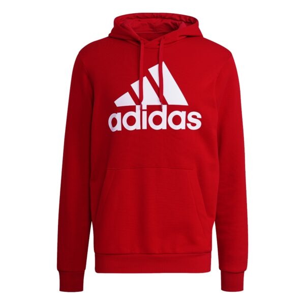 Essentials Fleece Big Logo Hoodie - Scarlet/White