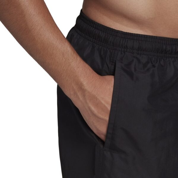 Solid Swim Shorts - Black