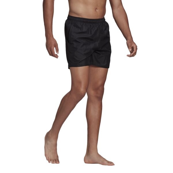 Solid Swim Shorts - Black