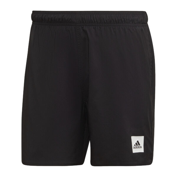 Solid Swim Shorts - Black