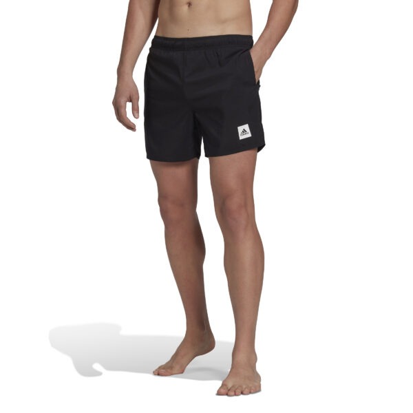 Solid Swim Shorts - Black