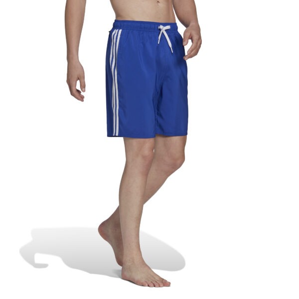 CLX 3-Stripe Swim Shorts - Lucid Blue / White