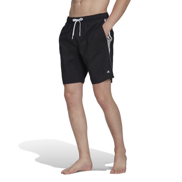 CLX 3-Stripe Swim Shorts - Black / White