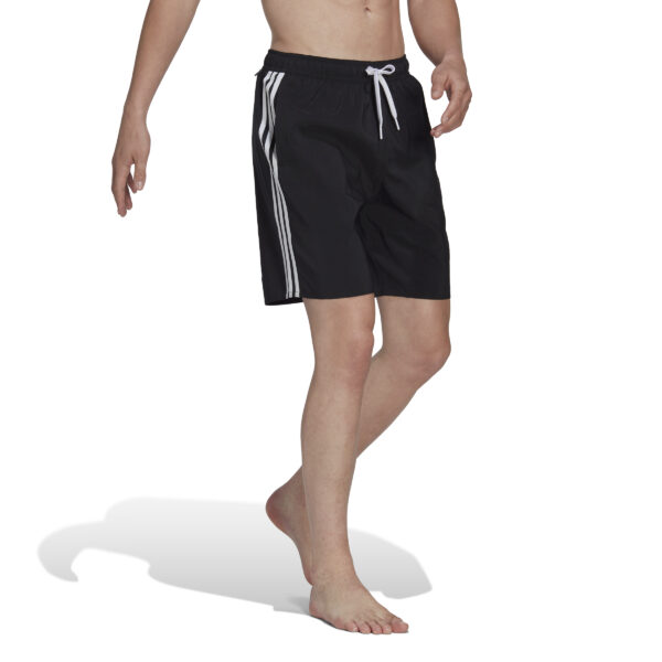 CLX 3-Stripe Swim Shorts - Black / White