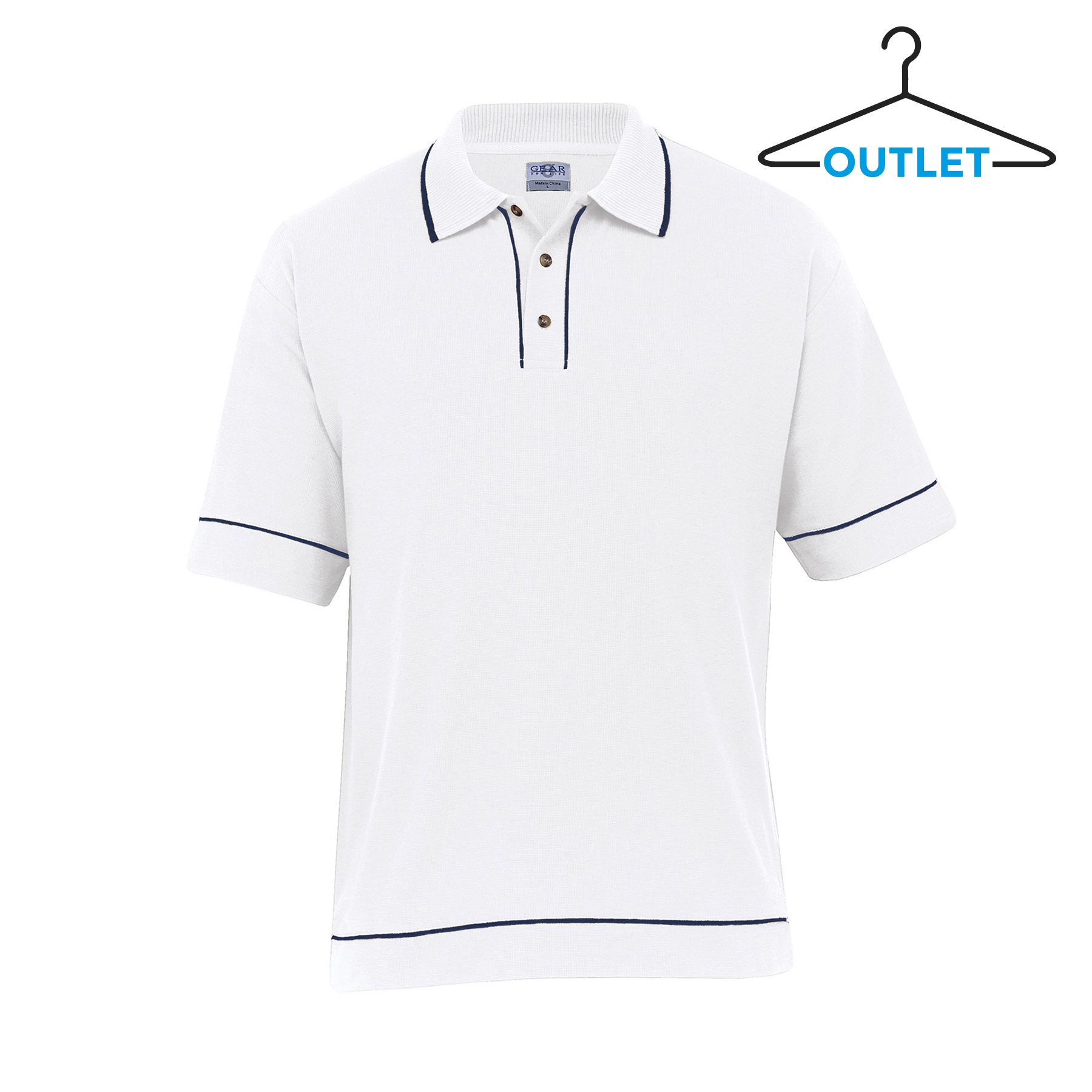 Retro Waffle Polo - Mens