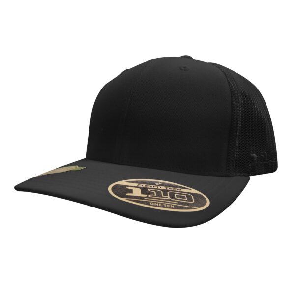 Recycled Mesh Trucker Cap - Black/Black