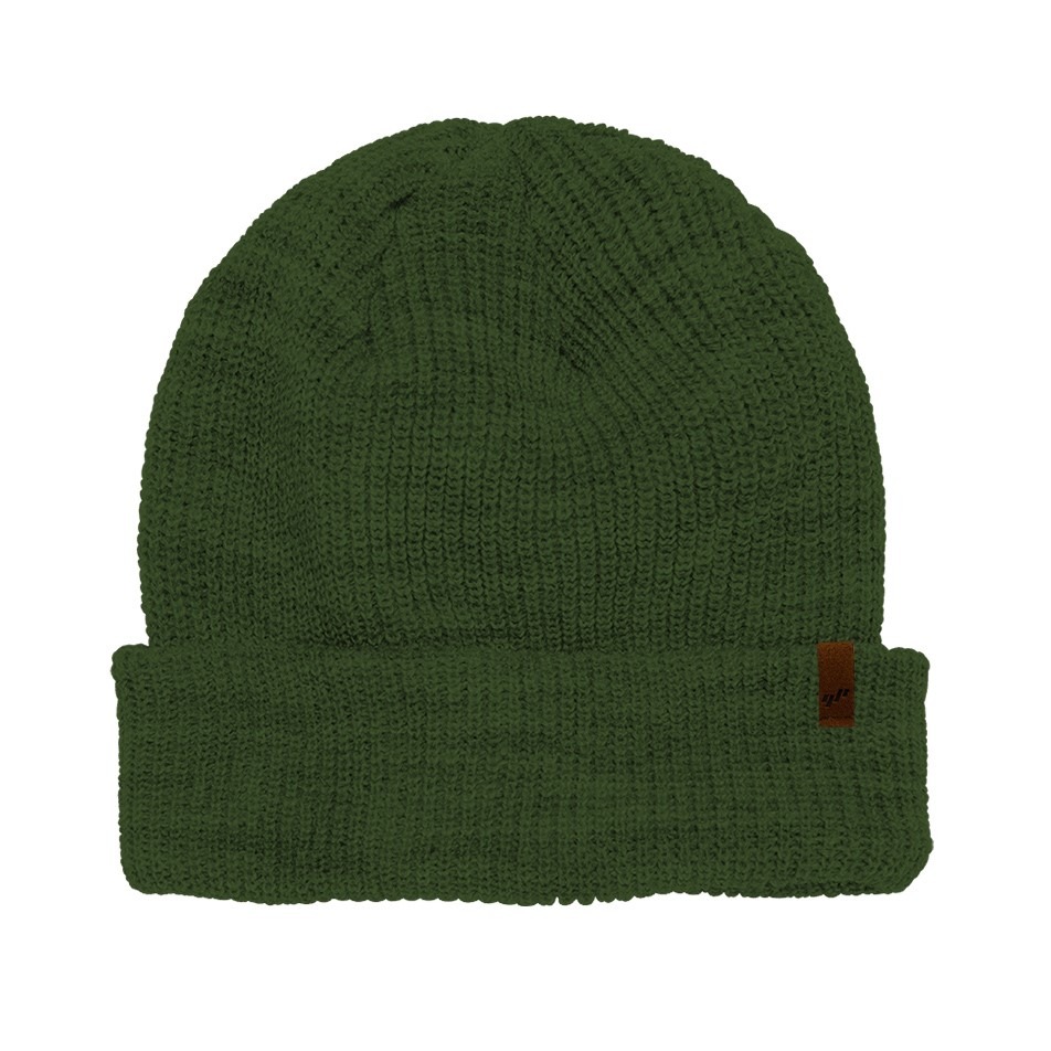 Waffle Beanie - Army Green